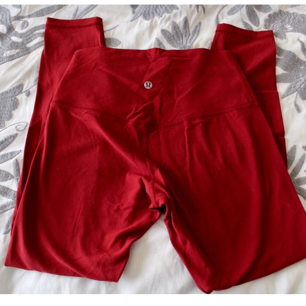 Lululemon Red Align Leggings